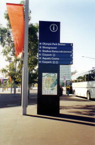 オリンピック・パーク内の案内板